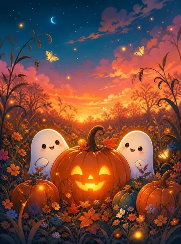Fondo sublimado para eventos Campo de Calabazas