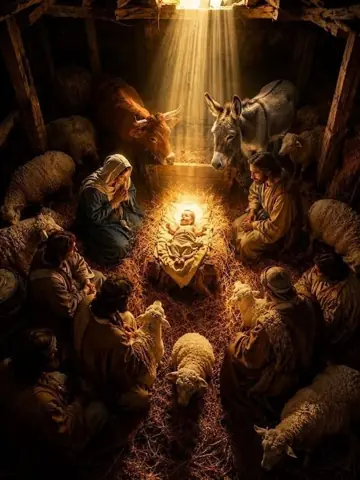 Cubrepuertas sublimado Nacimiento Realista