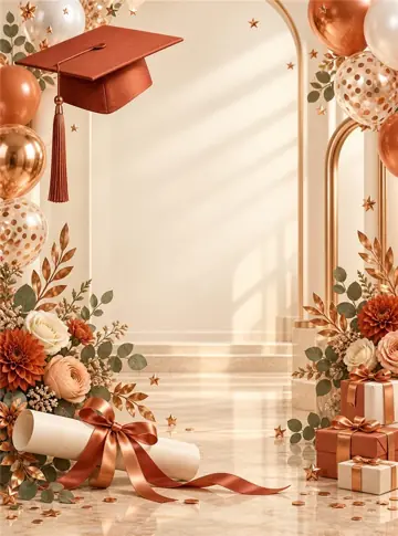 Fondo sublimado para eventos Cobre y Terracota