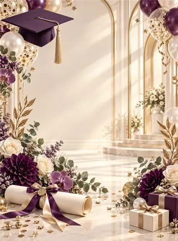 Fondo sublimado para eventos Ciruela y Dorado