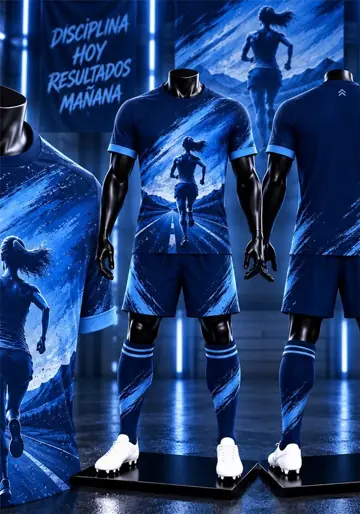 Uniforme deportivo sublimado Corredora Nocturna Azul