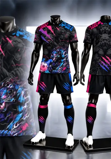 Uniforme deportivo sublimado Pantera Neón