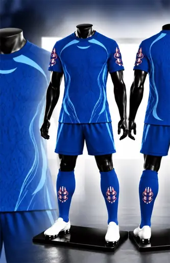 Uniforme deportivo sublimado Llama Azul Real