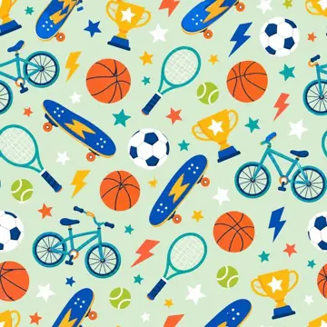 Patrón sublimado por metro Deportes Kids