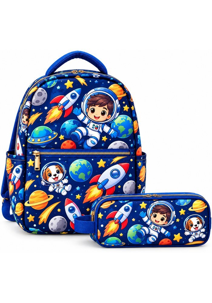 Maleta escolar sublimada Astronautas