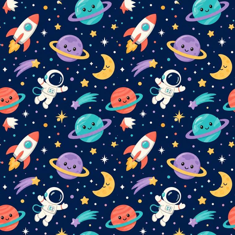 Patrón sublimado Aventura Espacial
